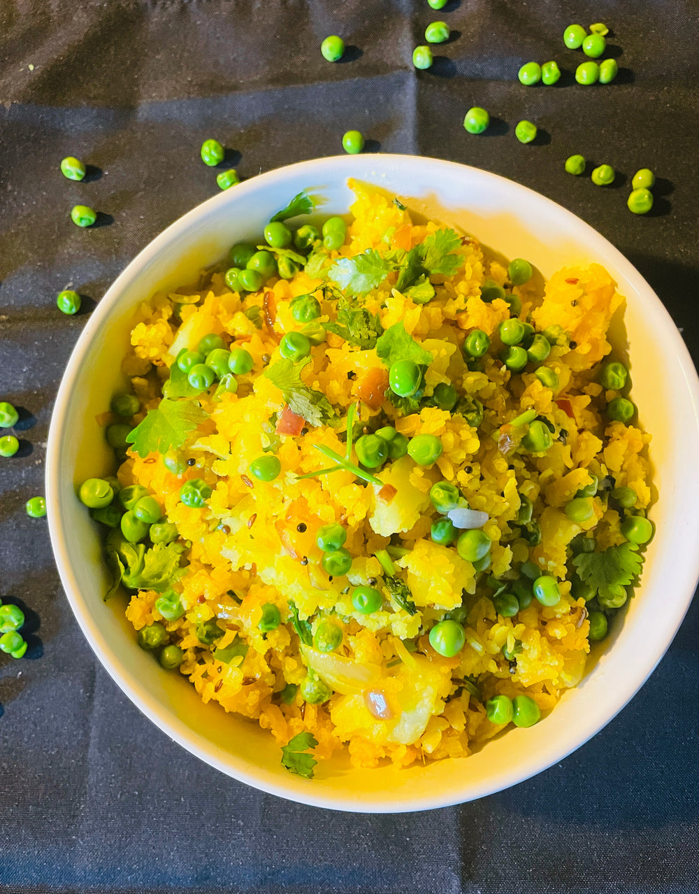 Aloo Matar Poha